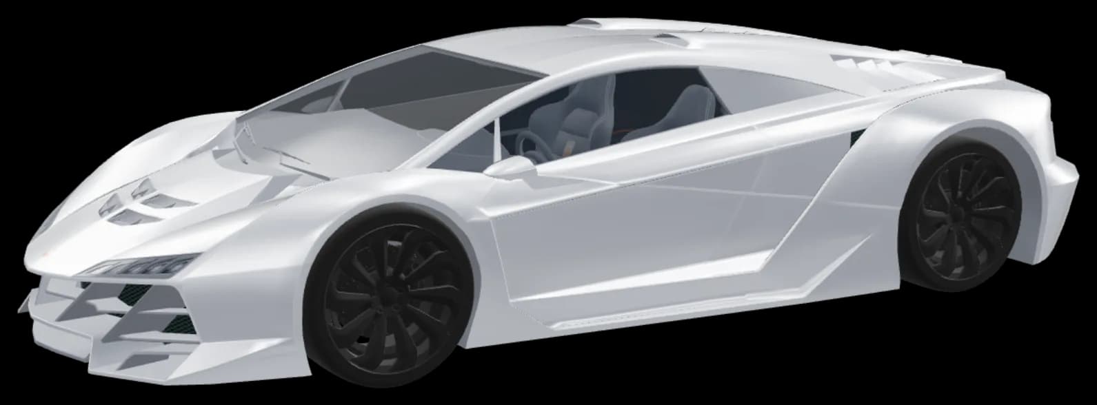 A silver sports car, rendered in the vehicle editor’s 3D view.
